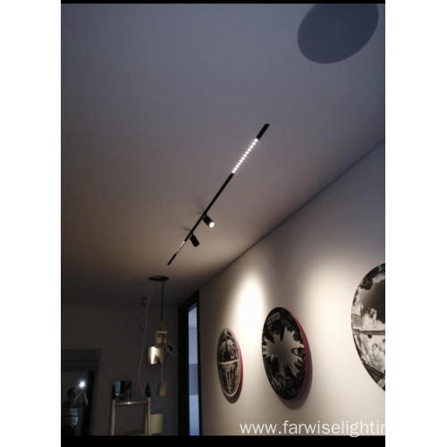 adjustable spot dimmable track light art gallery